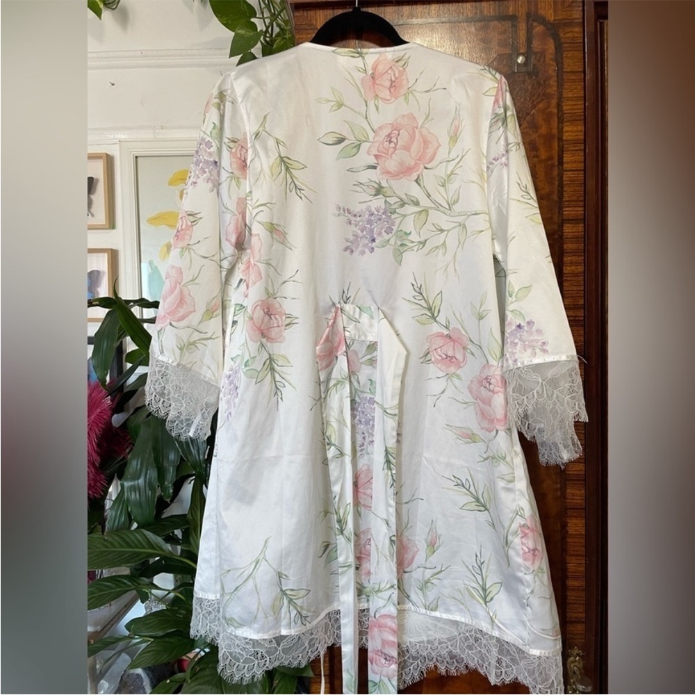 Floral‎ Print Women's Robe - Picture 11 of 12